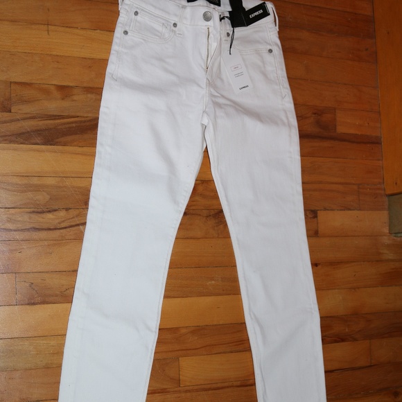 Express 0 Short Skinny Mid Rise Jeans - Picture 3 of 6